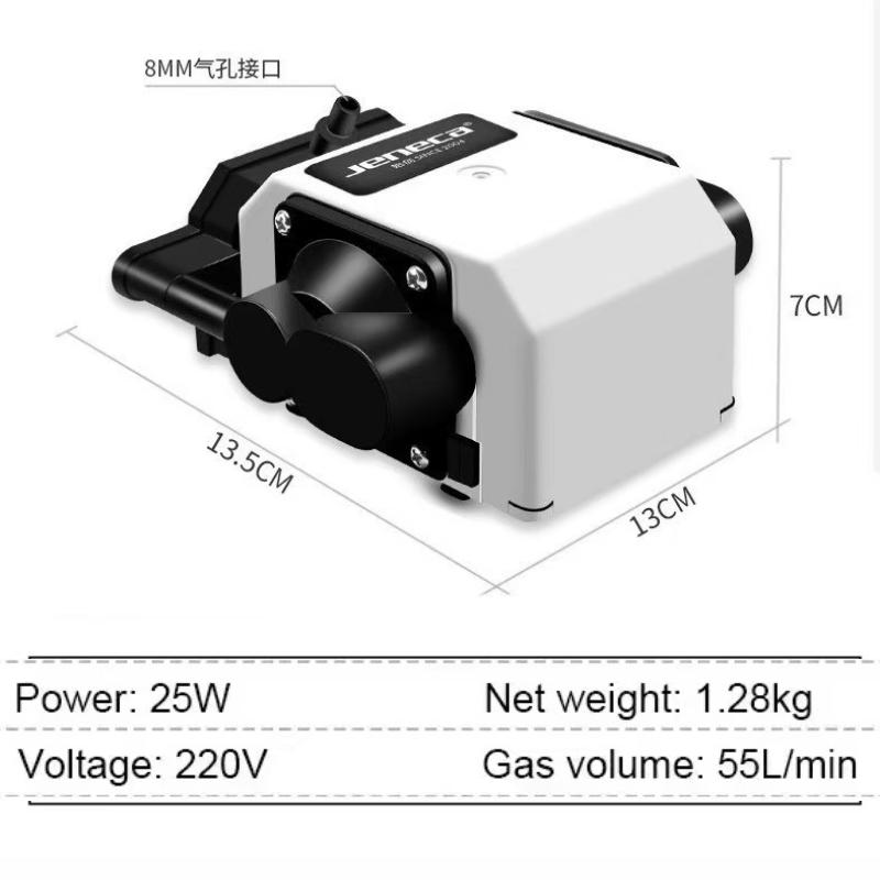 

25 Вт Высокомощный насос для аквариума с кислородом, бесшумный воздушный компрессор, большой объемный воздушный насос для глубоководных аквариумов, специальные аксессуары 220v EU