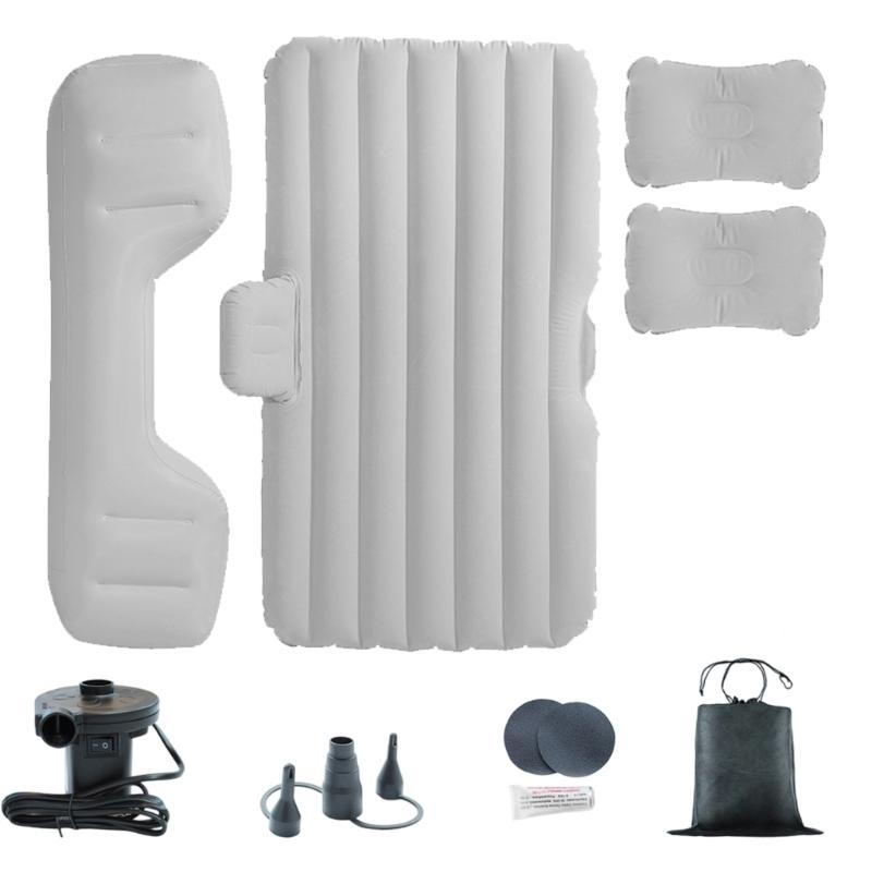 Travel Air Bed T Shape Not Slip Base Body Shape Waves Design Double Layer Leakproof Pad for Car Backseat Children