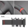 MEWANT Steering Wheel Cover for Chevy Corvette (C5) 1997-2004 Hand-Stitched Leather Car Steering Wrap