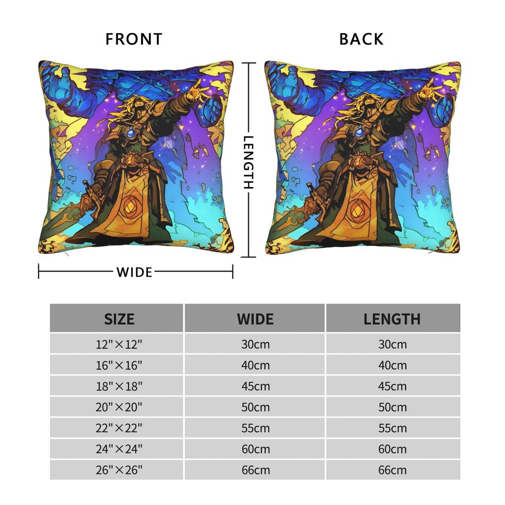 World of Warcraft Game  Pillow Cover  Soft Cushion Cover Retro Trendy Pillow Case For Living Room Sofa