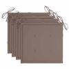 Exclusive House - Outdoor Dining Chairs Set of 4 and Cushions Solid Acacia