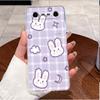 Per Tecno Spark Slim 2025 Custodia Trasparente Lusso Carino Coniglio Amore Silicone Morbido TPU Cover Posteriore Custodia per Telefono Tecno Spark Slim 4G KM7k