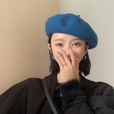 Bere Kadın İngiliz Vintage Japon Yünlü Ressam Şapkası Bayan Tomurcuk Şapka Çok Yönlü Trend