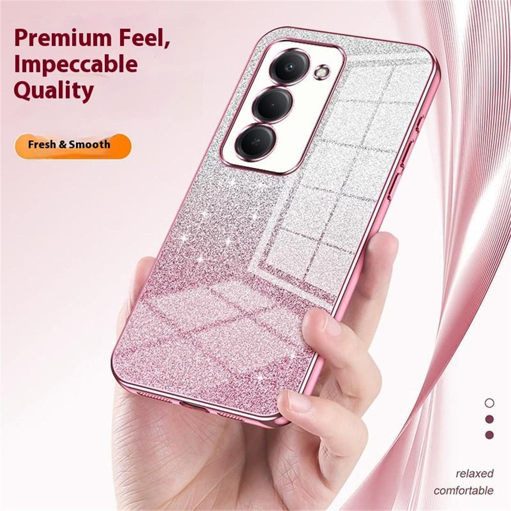 Phone Case For Xiaomi Redmi 15 5G (EU) (171mm) / 15 4G (EU) (171mm) Electroplating Gradient Glitter TPU Phone Cover