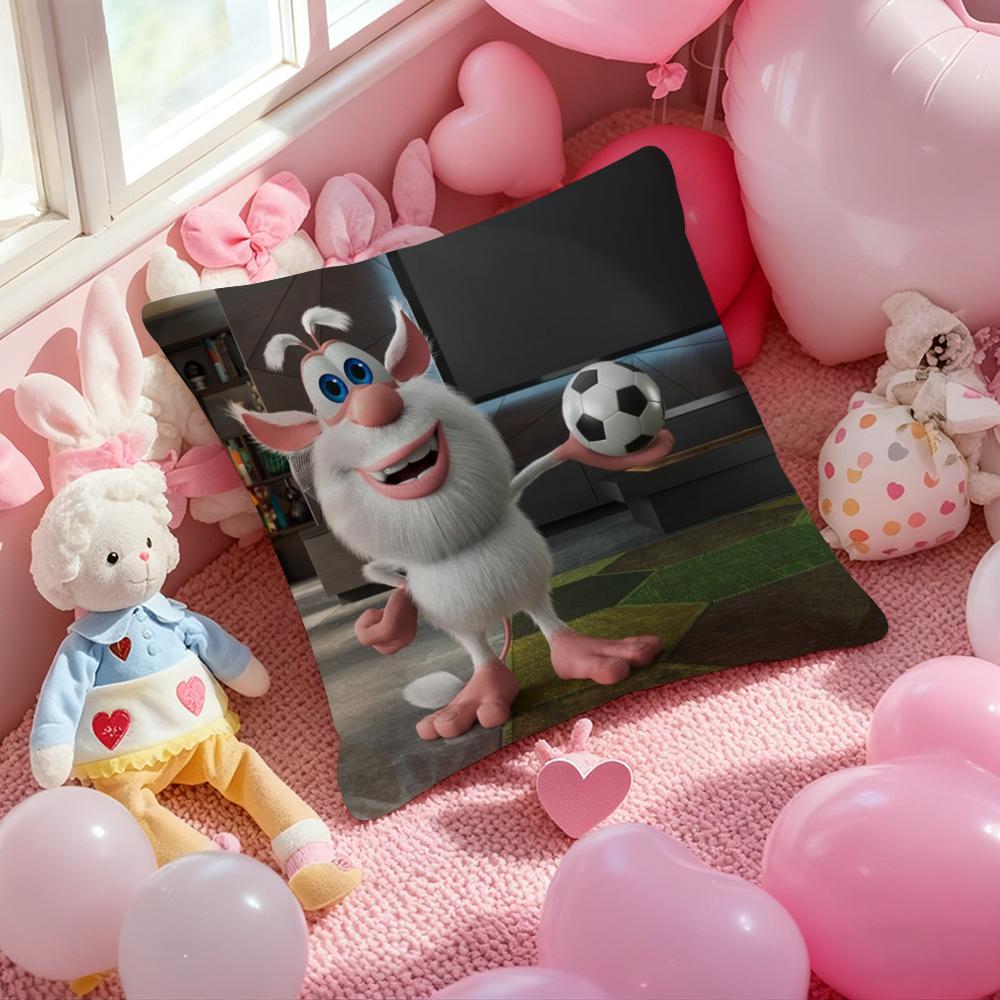 Fourbob-Booba Cute Cushion Cover Pattern Printed Pillowcase for Living Room Sofa Cushion Cover & Bedroom Decor