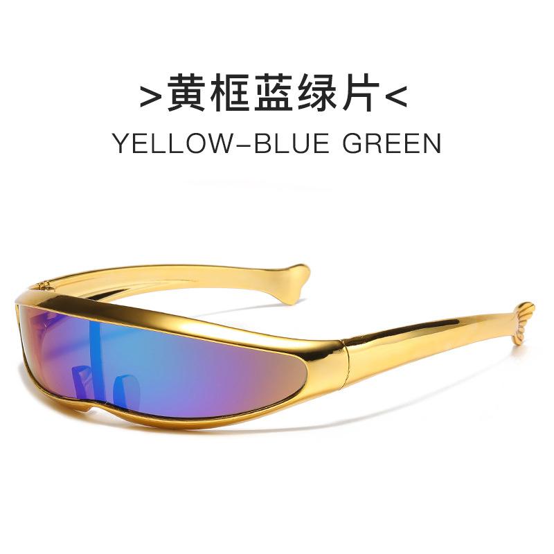 Futuristic Cool Personalized Electroplated Sunglasses Women Men   Steampunk Goggles Rave Party Glasses   Uv400