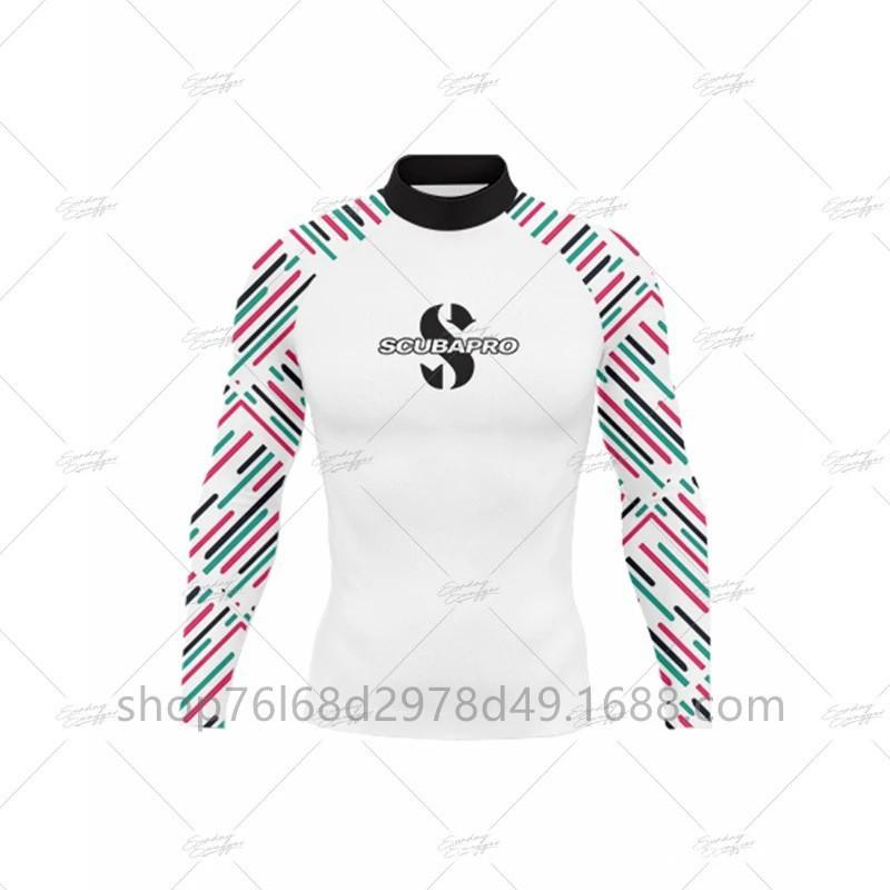 SCUBA Surfing Wear Outdoor Sunscreen Snorkeling Swimwear Long-sleeved Split Top Quick-drying Diving Suit Support