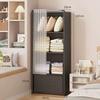 Simple Multi-layer Floor-standing Bookshelf: Narrow Corner Storage Rack for Living Room