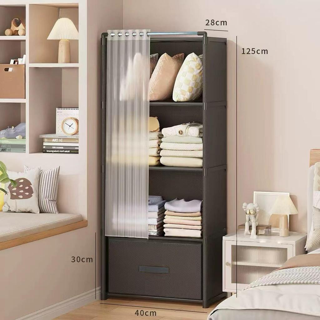 Simple Multi-layer Floor-standing Bookshelf: Narrow Corner Storage Rack for Living Room