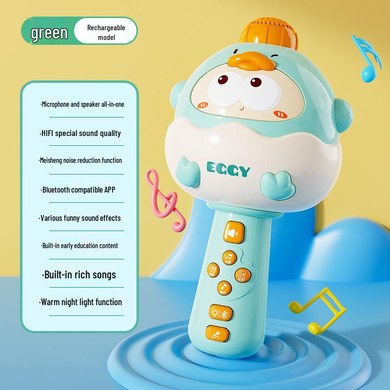 

Cartoon Wireless Bluetooth Microphone & Speaker: Kids Karaoke Music Toy for Parent-Child Interaction