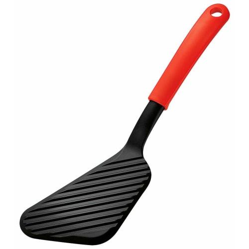 Shimomura Kougyou Yaki-par! Cutting Spatula, Made In Japan, Tsubame-Sanjo, Niigata, Red and Black, YP-214, Dishwasher Safe