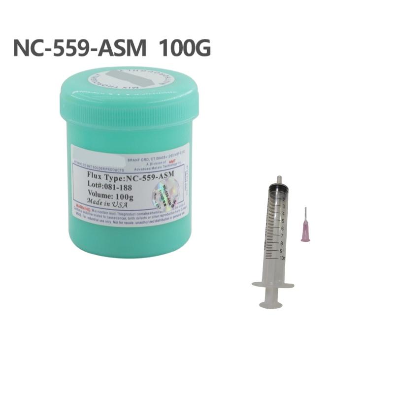 1 Set 100G Flusso per Saldatura No-Clean Affilatore per Punta Saldatore Saldatura Riparazione PCB Saldatura Flusso Nc-559-Asm per Saldatura