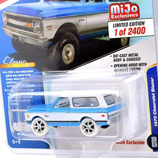 Johnny Lightning Scale Mijo Toys 1970 Chevrolet Blazer 164 - (White Lightning) - (Blue)