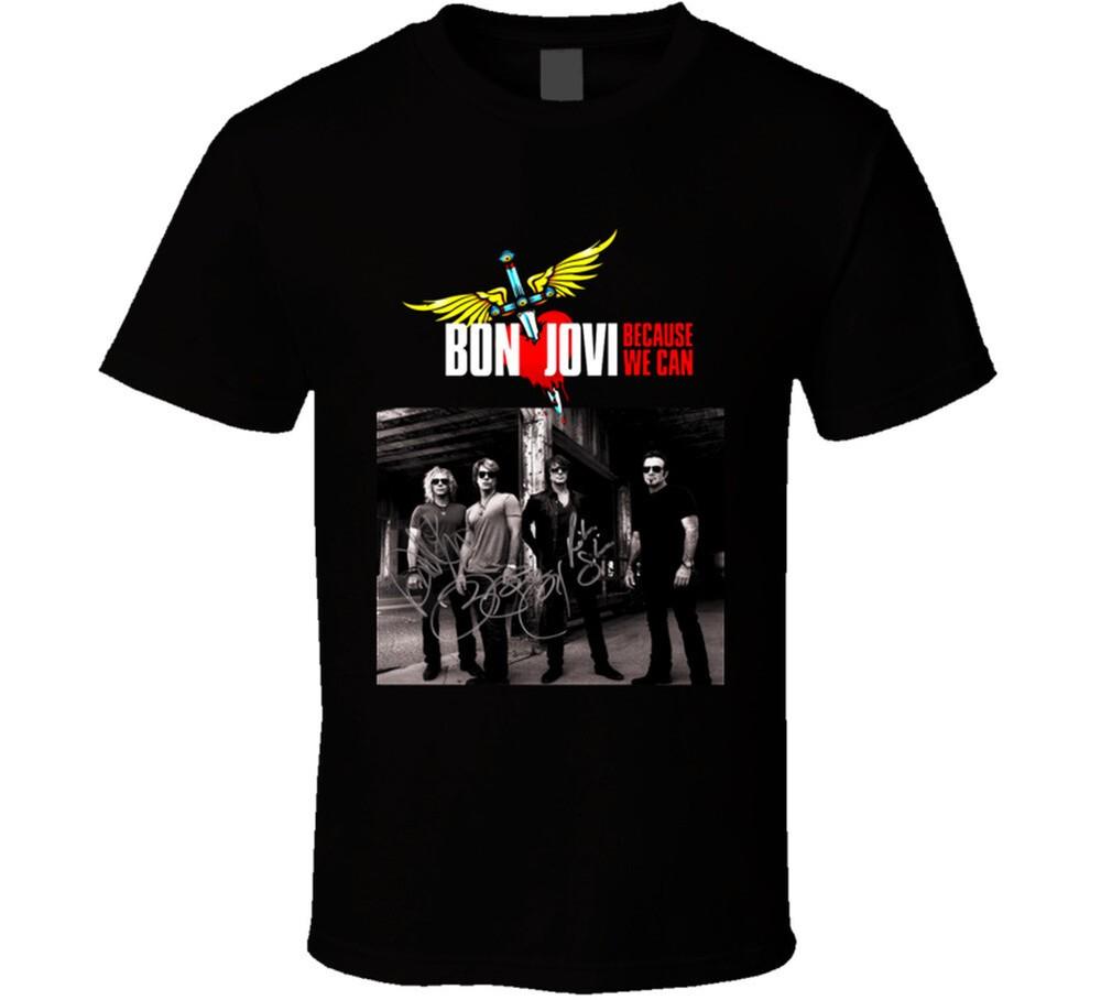 

Серая футболка Bon Jovi Because We Can L