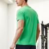 FILA Fitness Series Letter Print Breathable Round Neck Sports Short Sleeve T-Shirt Men Tops Grape-Green A11M421120FGN