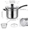 Frying Pot With Basket Stainless Steel Multifunctional Frying Pot With Strainer Basket Kitchen Tool For French Fries Seafood