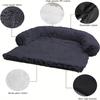 1Pc Plush Dog Bed Soft Dog Cushion Dual Purpose All-In-One Kennel Cushion Pet Sleeping Pad Cushion Sofa Protector Washable