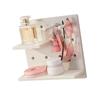 Pegboard Wall Organizer Shelves Punch Free Multifunctional Wall Pegboard Organizer for Doll Gray