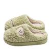 Winter Cartoon Fuzzy Slippers: Cute Plush Indoor Cotton Slippers for Women and Men