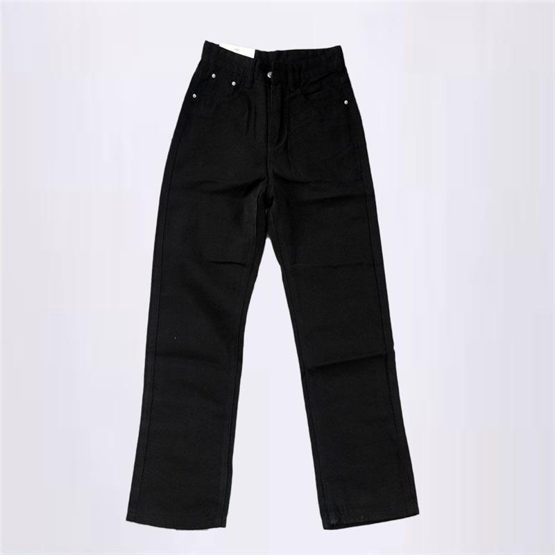 

Plus Velvet Korean High-Waisted Wide-Leg Jeans - Women s Winter Straight-Leg Slimming Floor-Length Pants XS