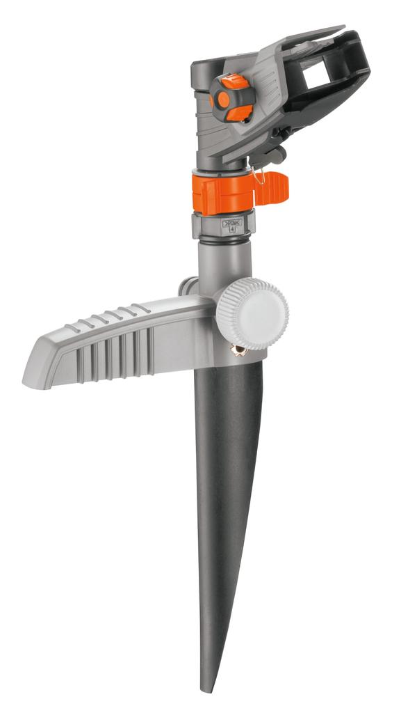 GARDENA Rotating Pulse Sprinkler, Dark Gray/Orange, 8141-20. Product Warranty: Up to 5 Years.