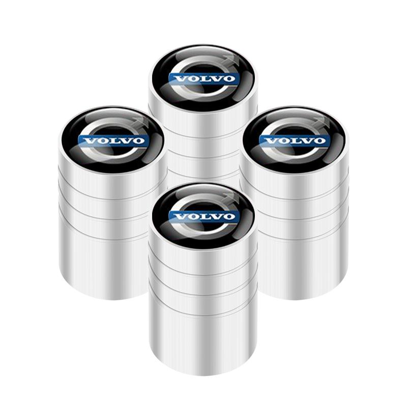 For Volvo 4pcs Car Wheel Tire Valve Caps Dust Accessories For Volvo XC40 XC90 V40 V90 V60 XC60 S80 S60 S90 C40 V70 XC70 C30 C70