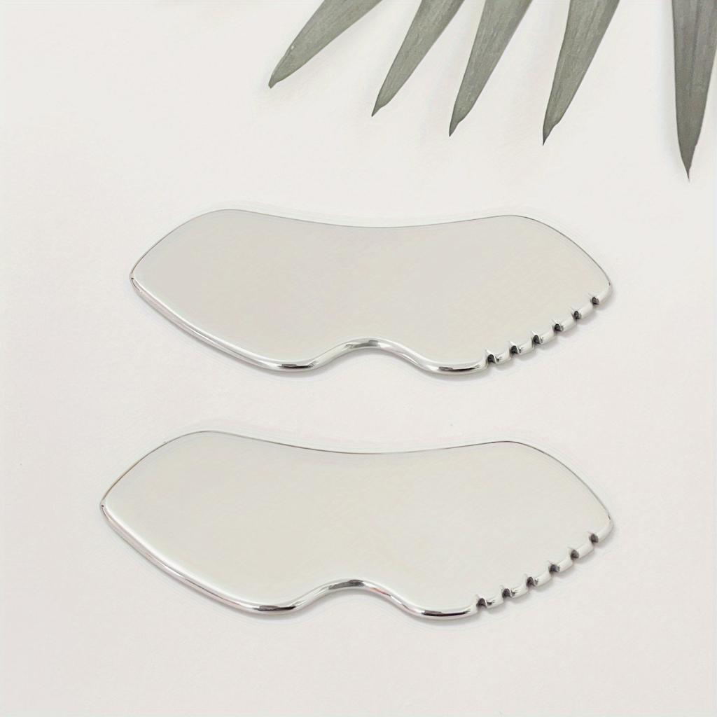 304 stainless steel scraping board with teeth, fascia knife, face massage, lip-shaped stainless steel scraping board