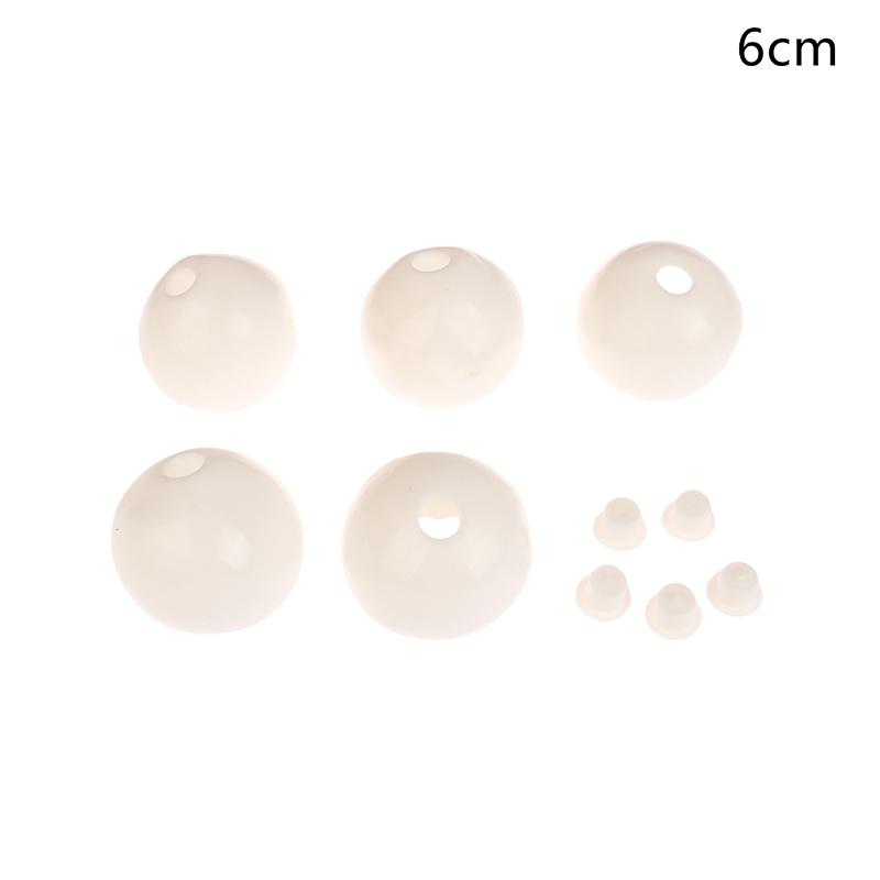 

5 шт./набор Игрушка для снятия стресса Мяч ручной работы Сделай сам Пустой мяч Кожа Tpr Жидкий игрок Шумный мяч Вентилируемый мяч 6cm белый