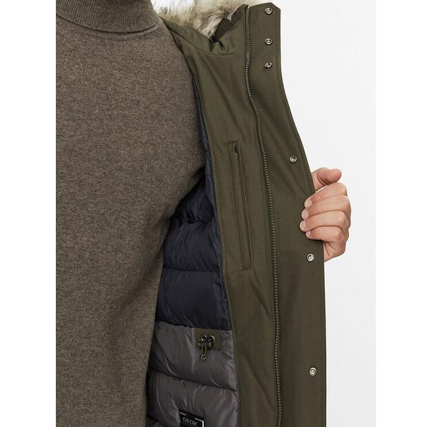 Зимняя куртка Geox Norwolk M3628F T2951F 3415, зеленая, стандартный крой