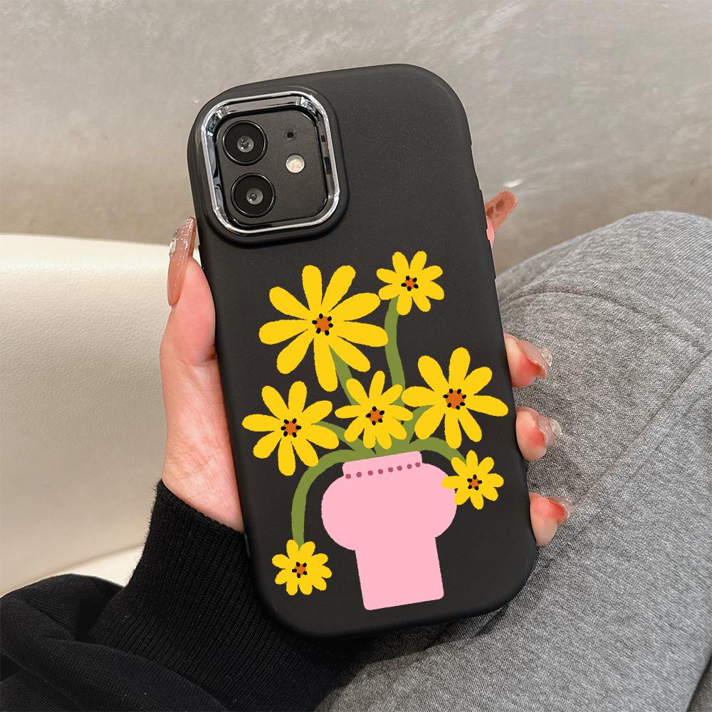 For OPPO A16 A38 A57 A58 A74 A78 A98 Reno8T Reno13F Realme C25S C53 C65 Cartoon Black Cat Silver Edge Soft Liquid Silicone Protective Casing