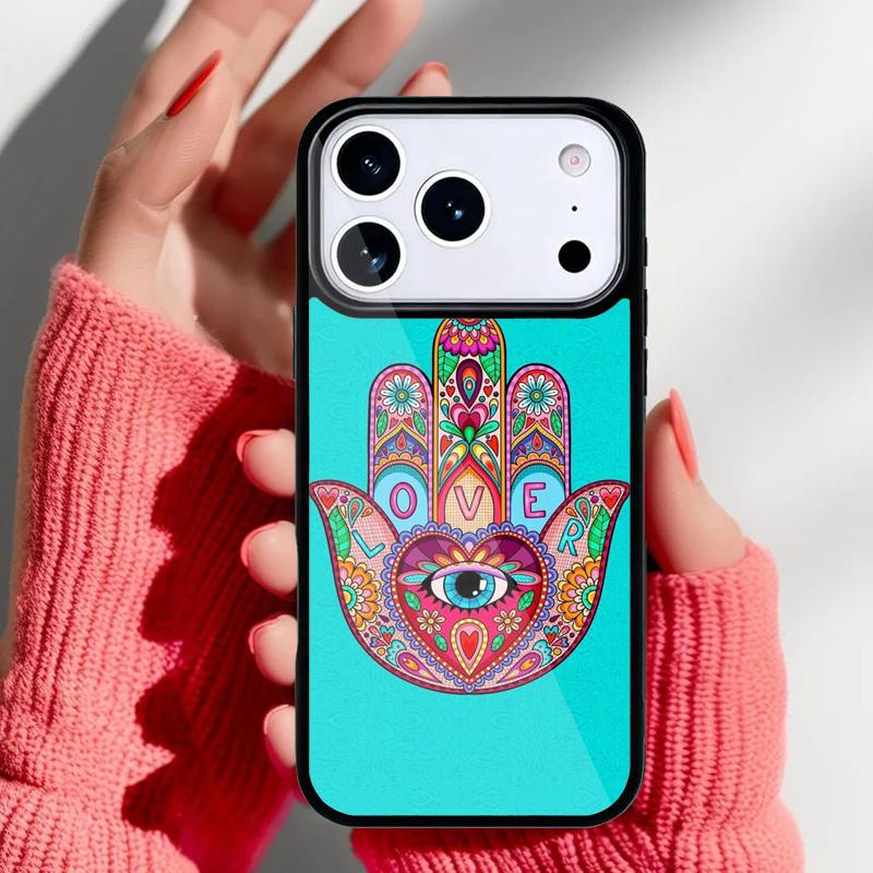 Hamsa hand Aesthetic Phone Case for iPhone 17 16 15 14 13 Pro Max Back Cover for 12 11 Pro Coque