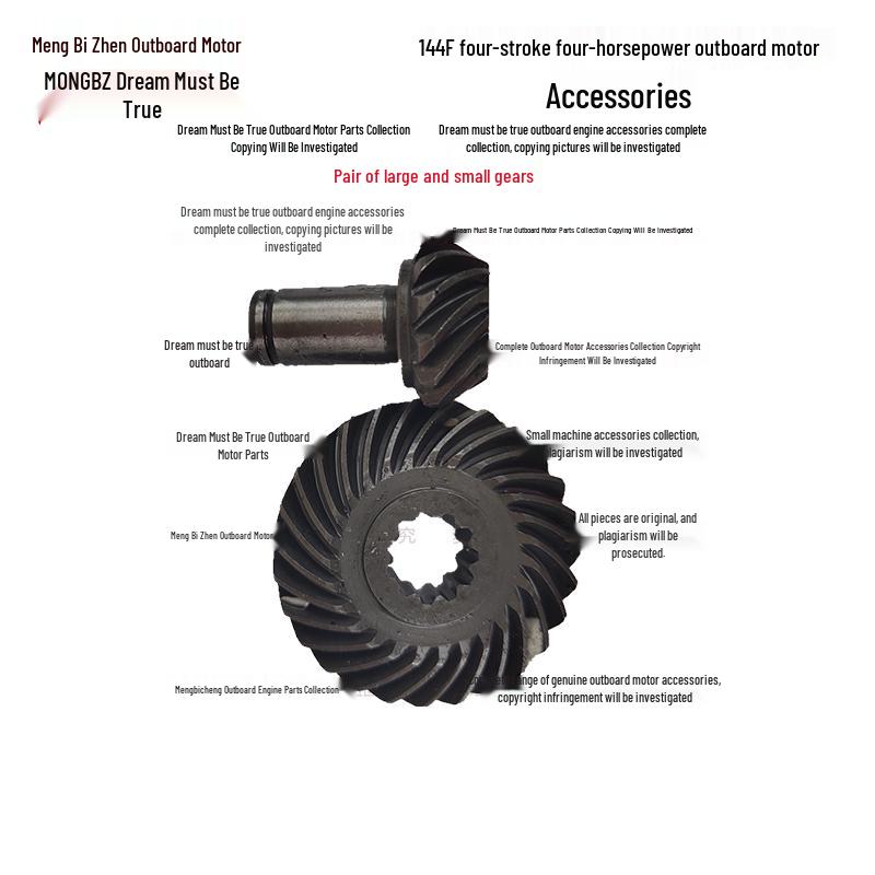 Four-Stroke 4HP Outboard Motor Parts: Propeller, Carburetor, Starter, Throttle Cable, Gearbox, Clutch, Cylinder