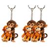 1/2 Stück Schlüsselanhänger Stempel Der Kleine Affe Anhänger Schlüsselanhänger Tasche Schlüssel Schreibtisch Dekoration Mini Schlüsselhalter Rucksack Zubehör