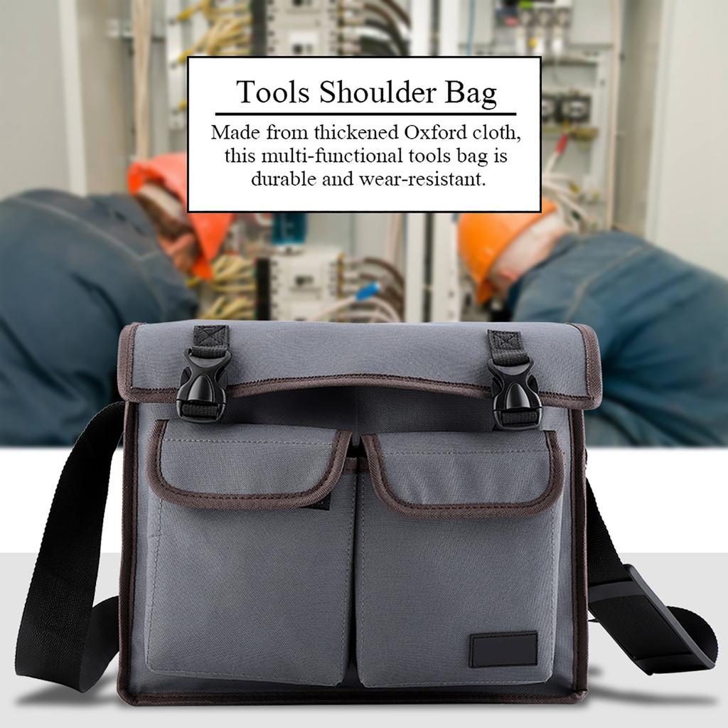 Thickened Oxford Cloth Tools Shoulder Bag Holder Organizer for Electrician Repairman