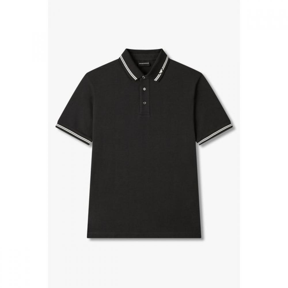 Emporio Armani Men S Stripe Pique Polo Shirt A515126019 M
