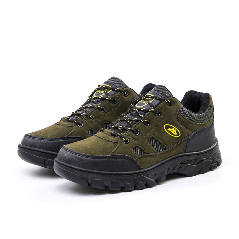 Cold sticky hiking shoes 2025 new outdoor large size sports men's shoes foreign trade tourism hiking anti-velvet labor insurance shoes