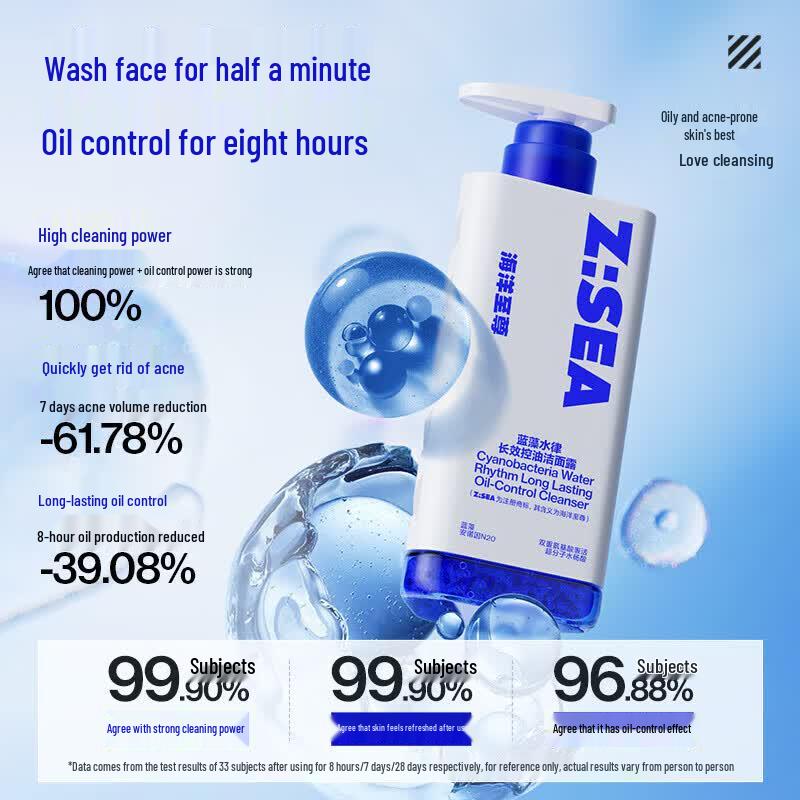 HAIYANGZHIZUN Blue Algae Oil Control 3-Piece Skincare Set