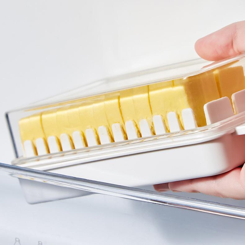 Butterdose mit Deckel Organizer Kühlschrank Käse Käse Aufbewahrungs-Organizer Crisper Backen Buttertrenner