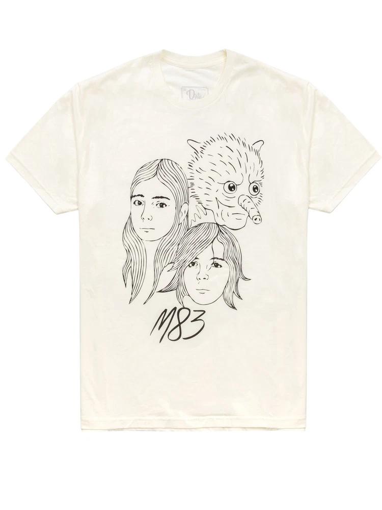 M83 Short Sleeved TShirt Unisexs Cream Official Merch M