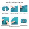 Travel Pillow U Shape Automatic Air Inflatable Compress Pad Folding Press Type Neck Pillows For Airplane Car Outdoor Siesta Tool