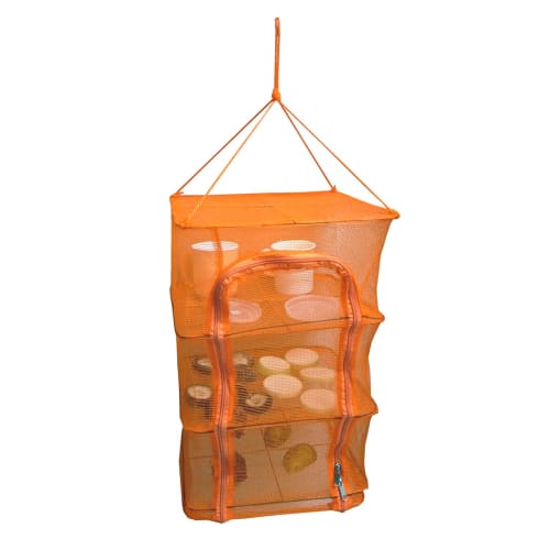 Alfor International Benlina 3-Tier Drying Basket, 30 x 25 x 40 cm, Sun Net, for Balconies and Other Use, Orange, B-951