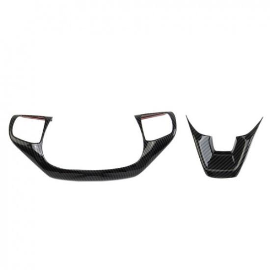Carbon Fiber Style Inner Steering Wheel Trim Cover For Ford Maverick -2025