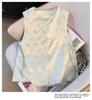 2025 Women's High-End Retro Jacquard Tang Style Sleeveless Vest