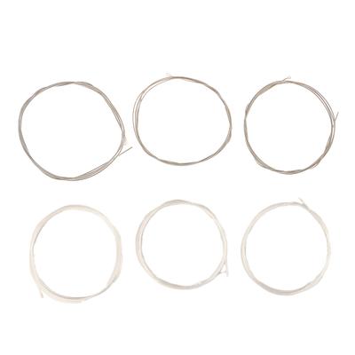 2 Conjuntos de Cordas para Violão Clássico Núcleo de Nylon Baixos Liga de Cobre Banada a Prata Cordas Enroladas Tensão Normal / Conjunto de 6 Cordas (028-043)