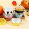 [ZYAS]50Pcs Round Baking Cups Aluminum Foil Wih Lids Reusable Cupcake Cups Desserts Flans Cake Pudding Jello Cups Kitchen Tools