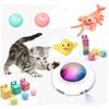 Gravity UFO Flying Saucer Funny Cat Toy Cat Turntable Cat Self-pleasure Funny Cat Stick Pet Cat Toy Electric Funny Cat Ball