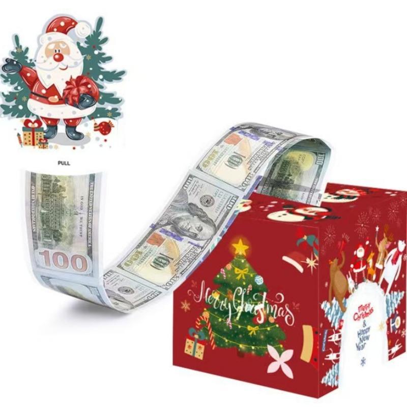 1Pc  Christmas New Pumping Surprise Box, Corrugated Packaging Box Christmas Surprise Box