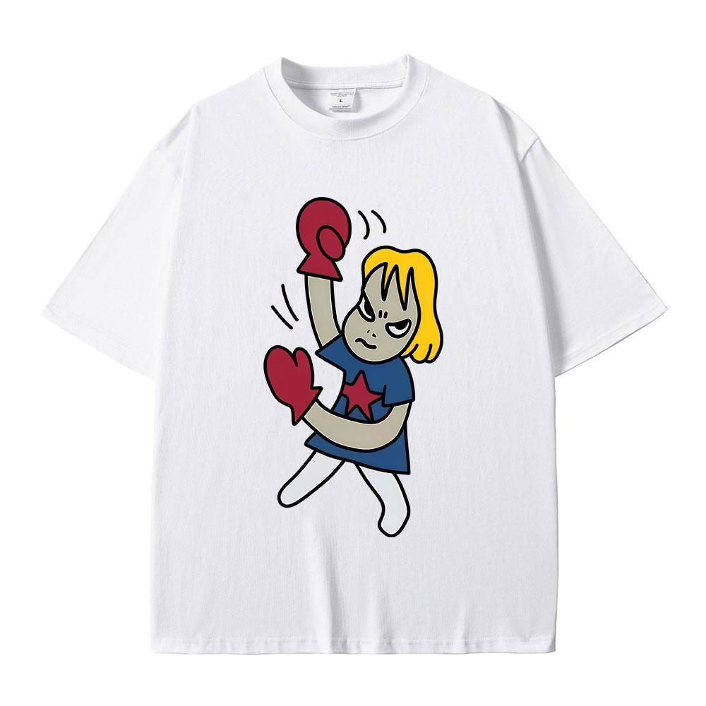 

Yoshitomo Nara T Shirts Unisex Women Casual Funny Tshirt Women Harajuku Streetwear Unisex Fashion High Quality Soft Cotton Tees S