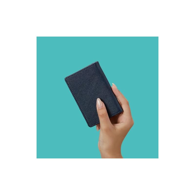 PILOT Colorim Business Card Holder, Synthetic Leather, Holds Approximately 30 Cards, Gray, CRPN21GY