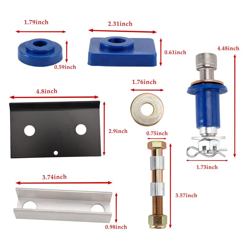 Artudatech Hood Hinge Pivot Bushing Kit Mounting Bolt 13-04154 Fit Peterbilt 357 378 379 Car Accessories